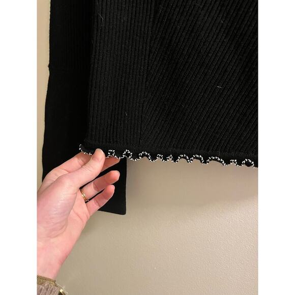 3.1 PHILLIP LIM Ribbed Square Neck Sweater Sz M - Picture 5 of 9